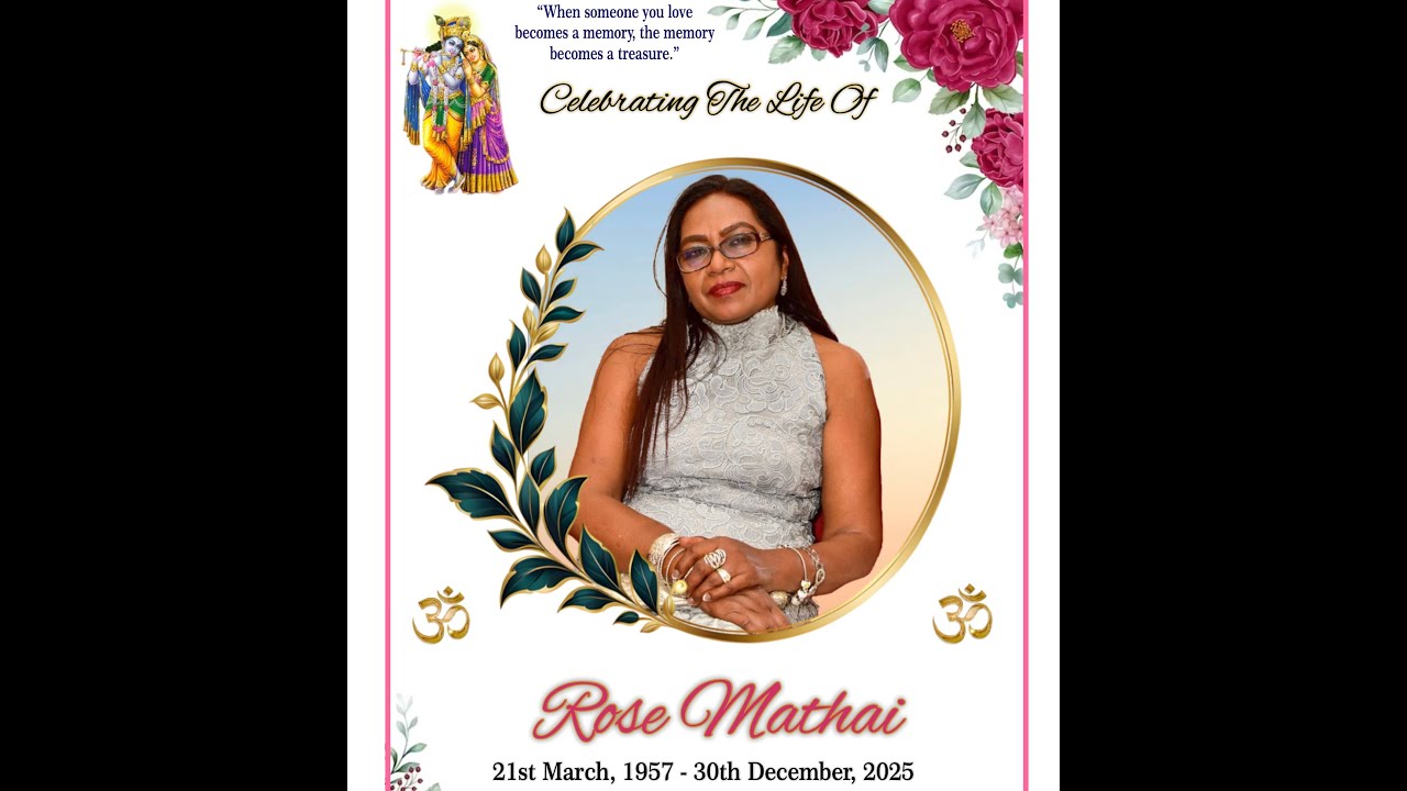 The Funeral of the late Rose Mathai