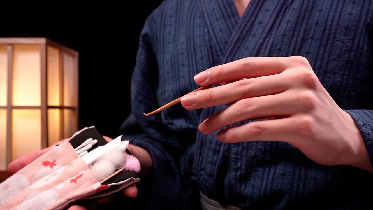 [ASMR]Чистка ушей в юкате - Японские летние вечера 2024(Без разговоров)