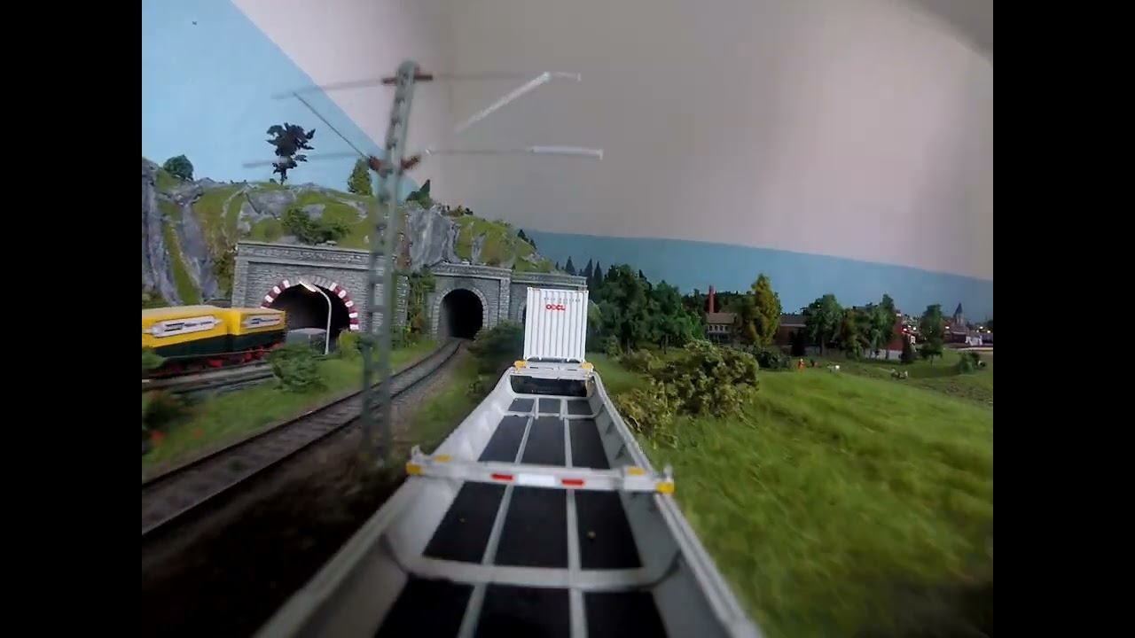 Mitfahrt KLV Zug BR 1293 der ÖBB #trainspotting #train #modeltrains #railtrack #railfan #roco