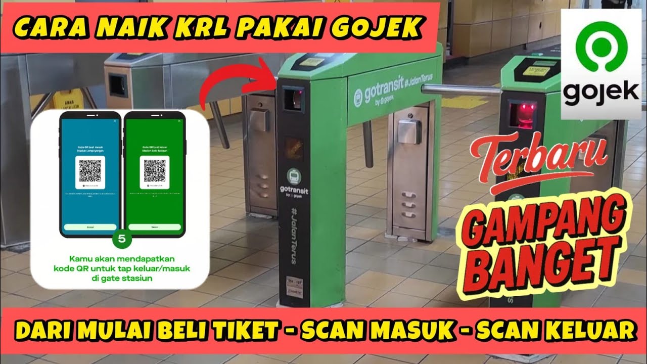 CARA NAIK KRL PAKE GOJEK