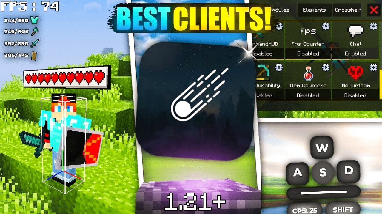 Top 5 New Mod Menu Clients For MCPE 1.21.101+ 😍| Best Clients MCPE/Bedrock [2025] 🔥