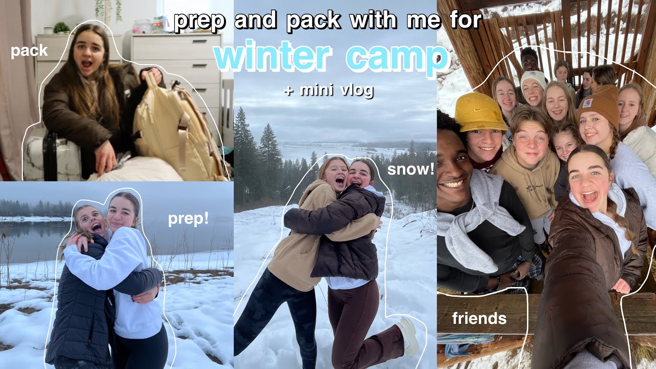 pack with me and prep for winter camp! + mini vlog