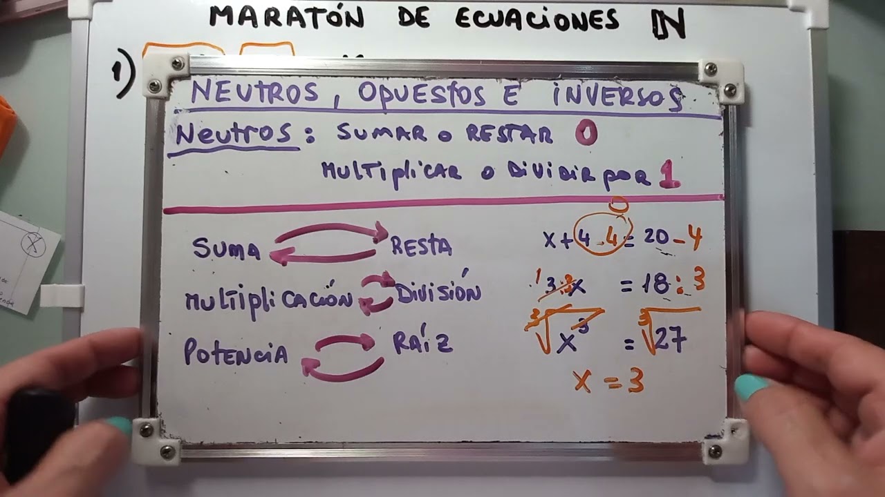 Ecuaciones. Práctica para intensificar  procedimientos.