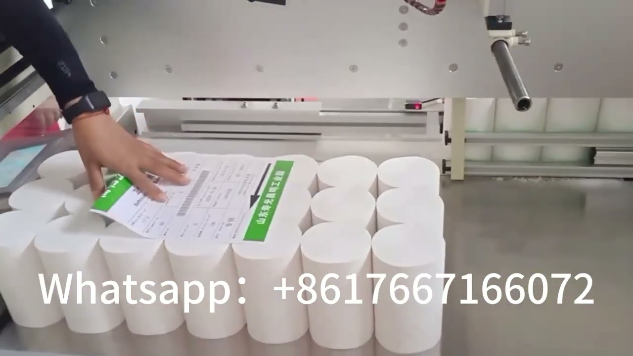 Semi automatic 2950 toilet tissue paper roll production line automatic band saw bulk bundle machine