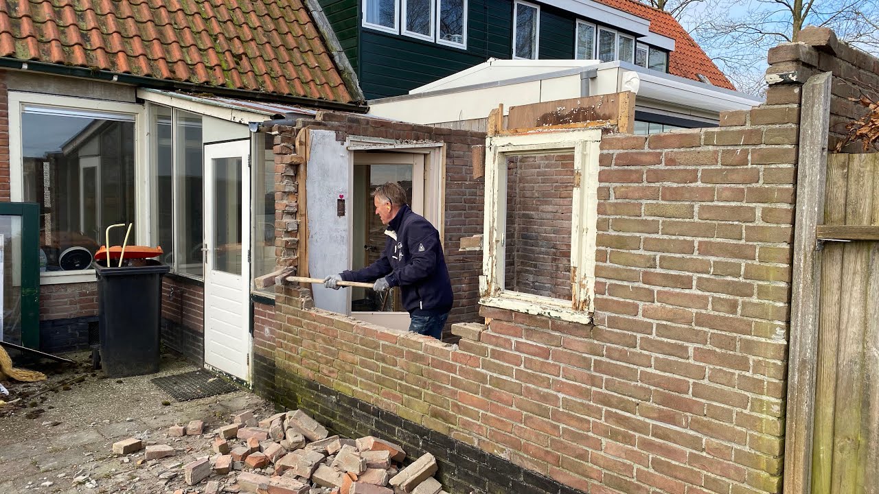 Onze verbouwing! 🏡 #4 - SLOPEN BIJGEBOUW!