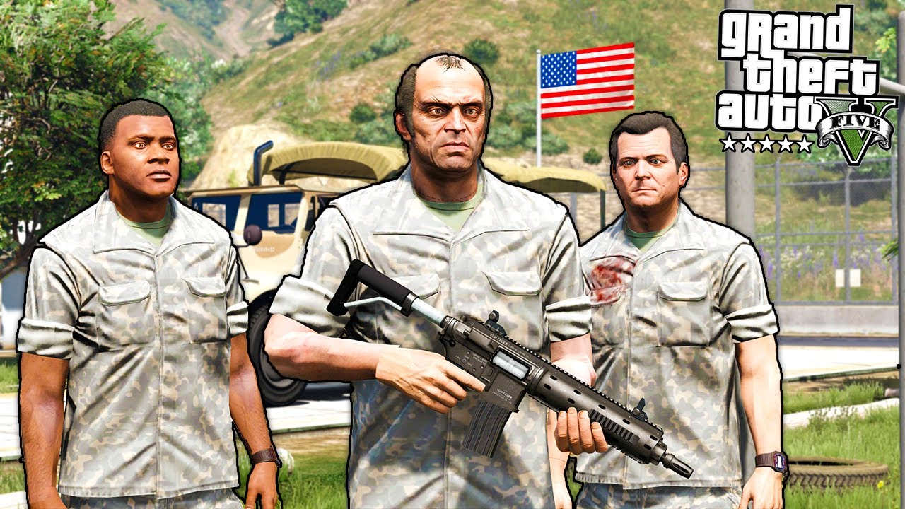ВСЕХ ПРИЗВАЛИ В АРМИЮ! ПОДГОТОВКА К ВОЙНЕ! - GTA 5 Военная Жизнь (Моды ГТА 5)