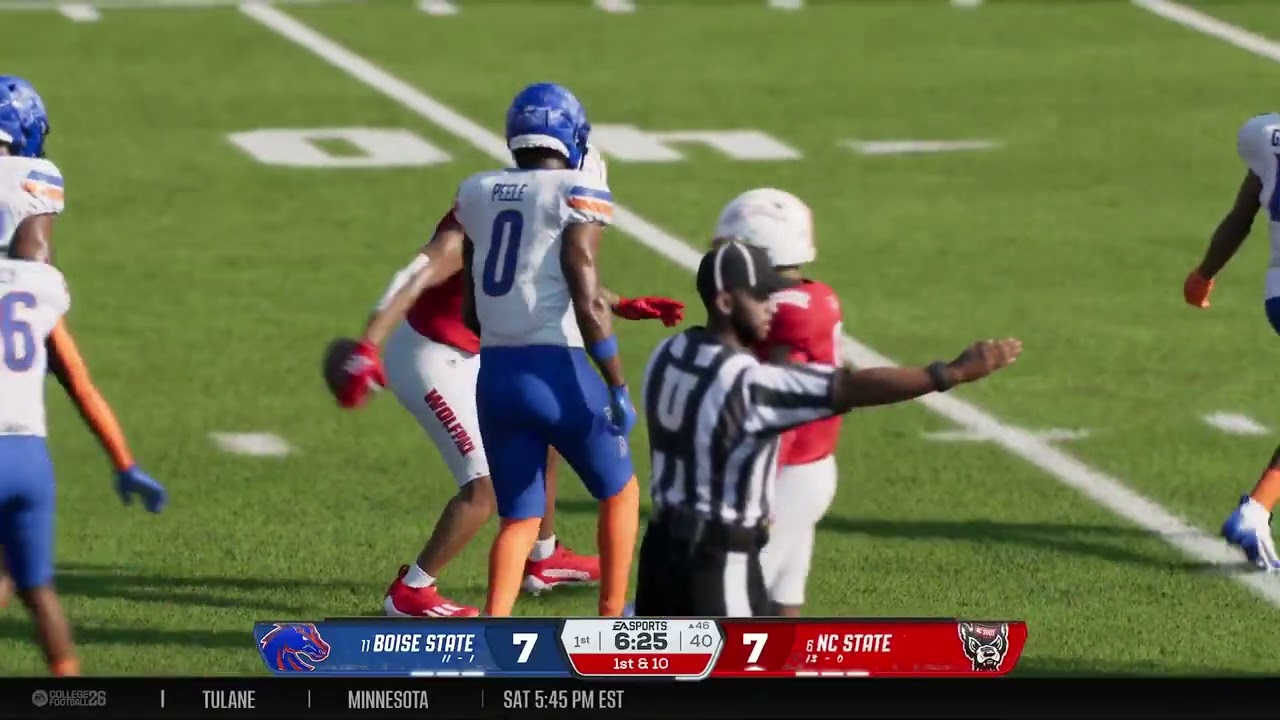 2043 CFP First Round: #6 NC State (13-0) vs #11 Boise State (11-1)