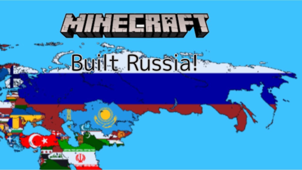 Построил Россию! #minecraft #russia #flag #map #pixelart #longvideo