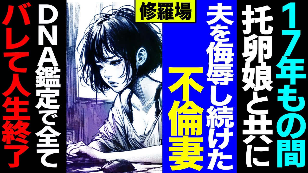 【漫画】17年もの間、托卵娘と共に夫を侮辱し続けた不倫妻。DNA鑑定で全てバレて人生終了...(修羅場)【セカイノナミダ】