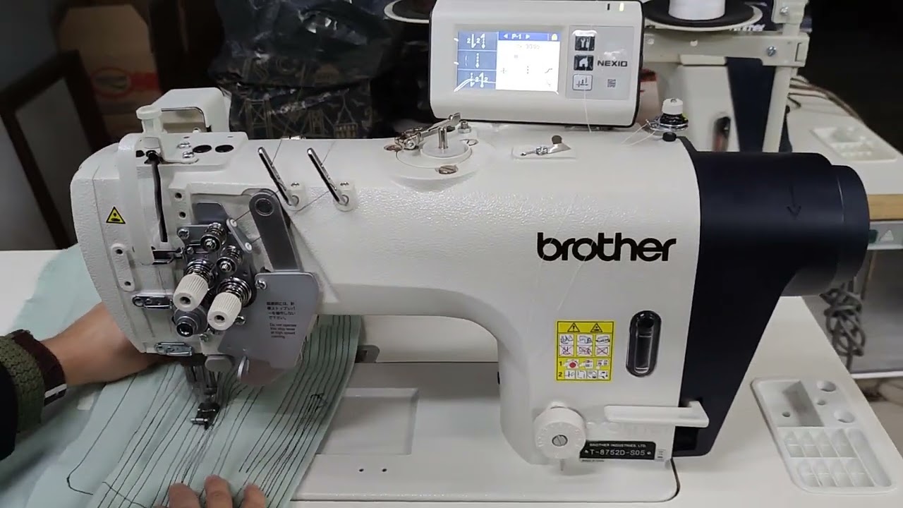 BROTHER 8752D-S5 büyük mekik iptalli Elektronik çiftiğne makinası (NEXİO)