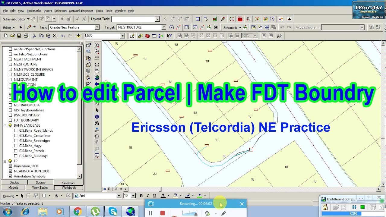 Ericsson (Telcordia) NE Practice during Training | How to edit Parcel | Make FDT Boundry | #07