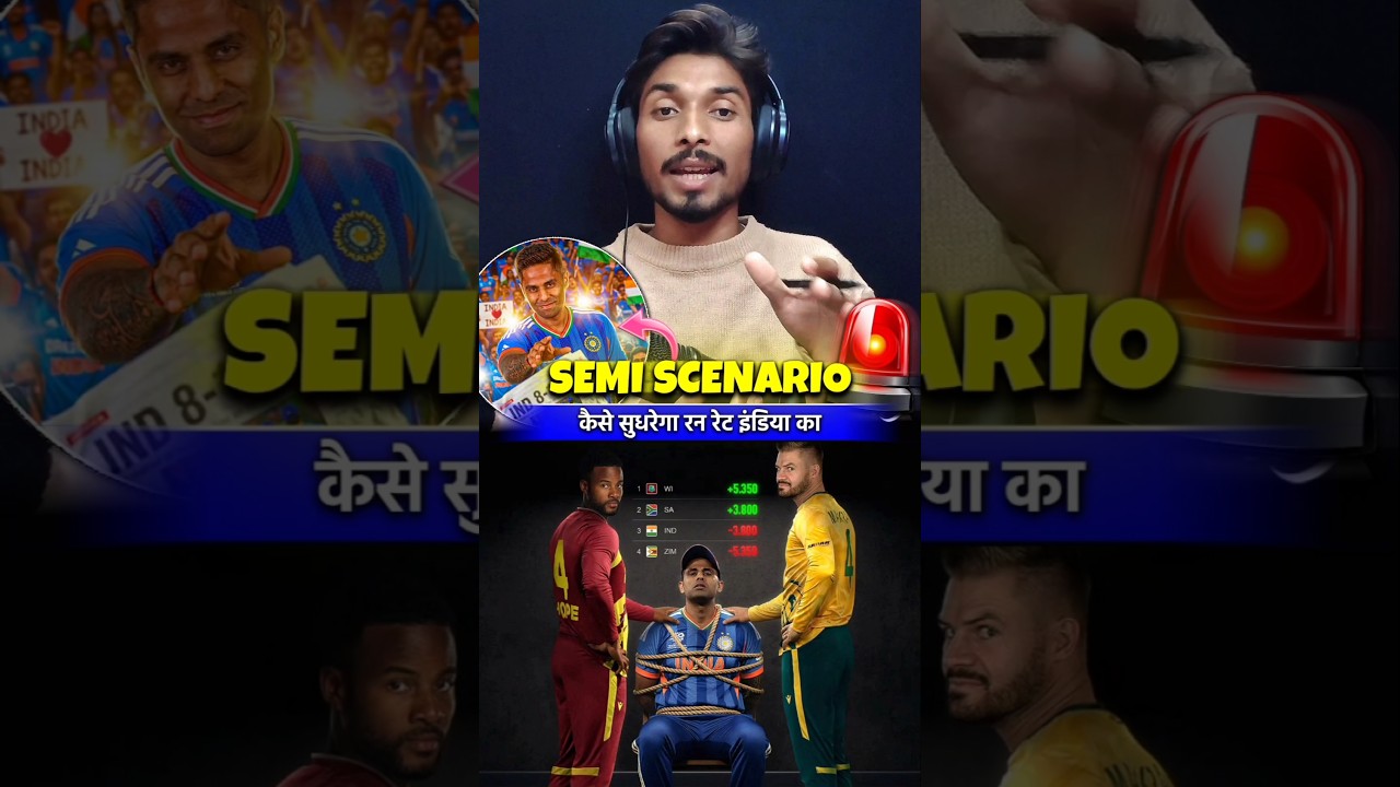 🤯 IND Vs ZIM Run Rate Scenario 😳 Pattern For Semis Qualification 🔥 #cricket #shorts