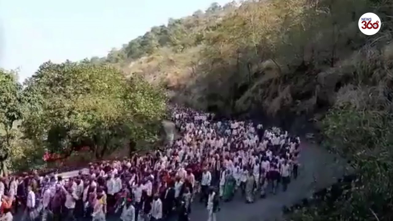 Farmers march from Nashik to Mumbai to take part in 'Kisan Gantantra Parade'- News 360 Tv