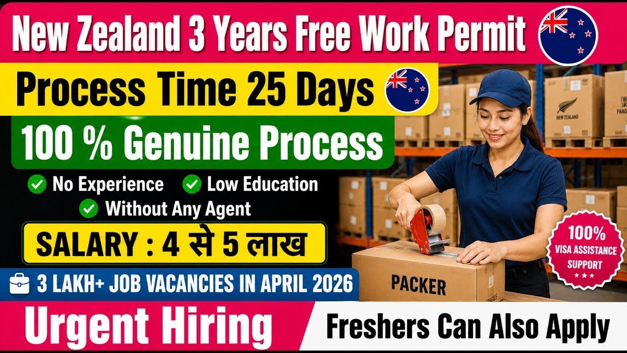 (URGENT HIRING) NEW ZEALAND SEASONAL WORK PERMIT | FREE WORK VISA | JOBS IN WAREHOUSE & SUPERMARKETS