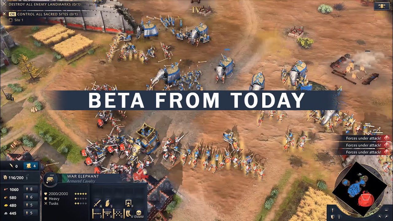 Age of Empires IV - Gameplay Vibe. Closed BETA launch
