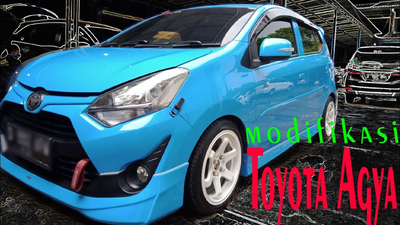 TOYOTA AGYA  MODIFIKASI HARIAN GANTI WARNA🇲🇨