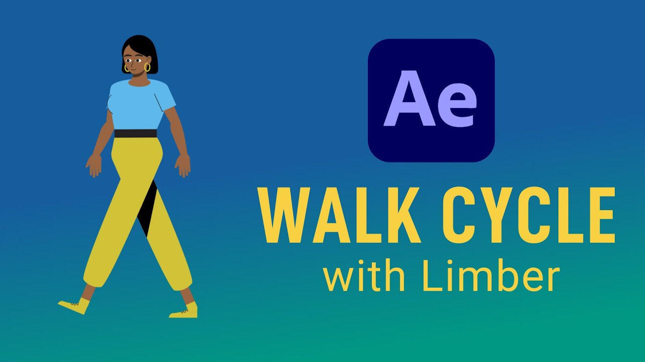 Цикл Easy Walk в After Effects с использованием Limber