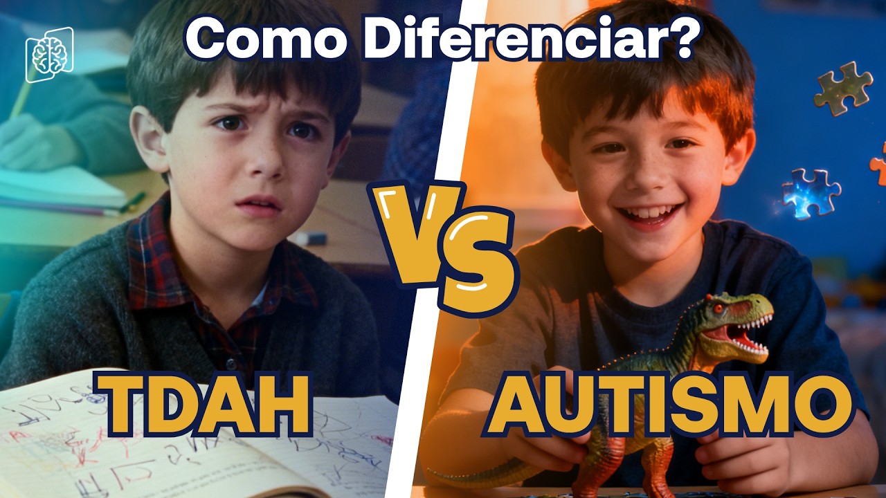 Qual a diferen&ccedil;a entre TDAH e AUTISMO? Entenda AGORA!