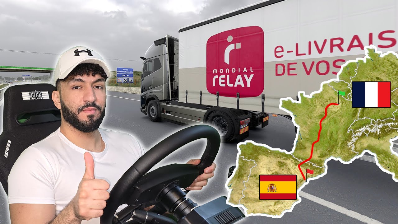 ETS2 - Livraison 🇫🇷➡️🇪🇸 1700KM France - Espagne ! 🚚 Euro Truck Simulator 2 (Promod)