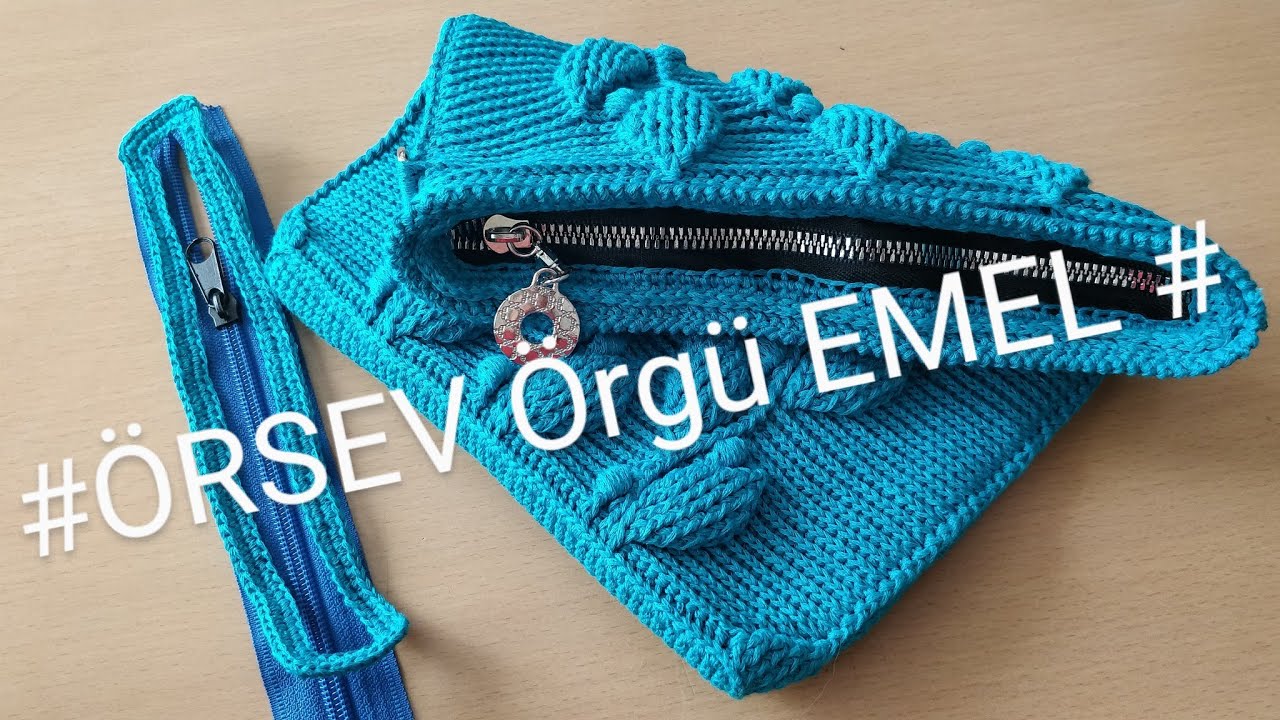 Örgü Çantalara kolay fermuar nasıl dikilir