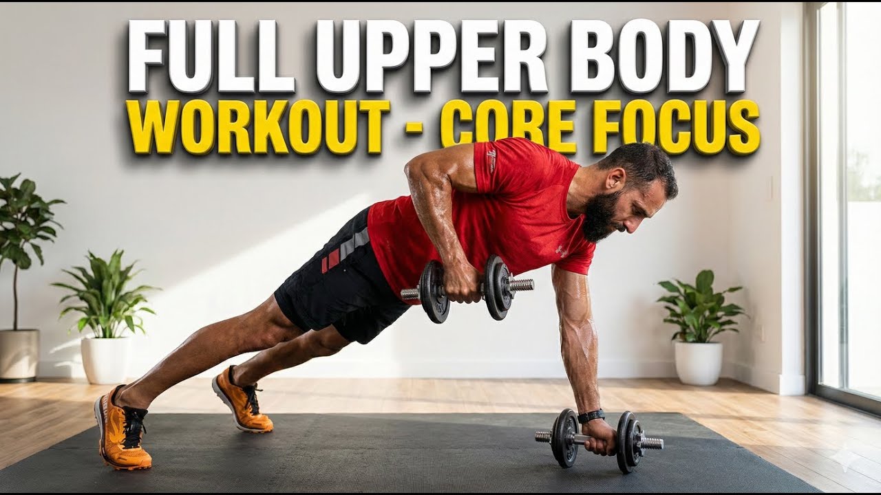 Full Upper Body & Core Workout at Home | Strength & Stability
