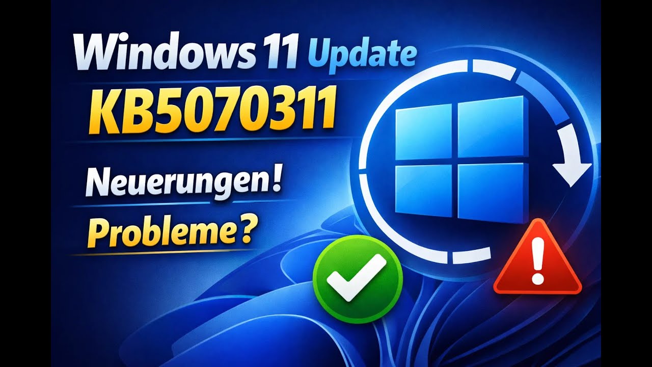 Windows 11 Update KB5070311: Lohnt sich das Update? Features, Bugs & sichere Lösungen