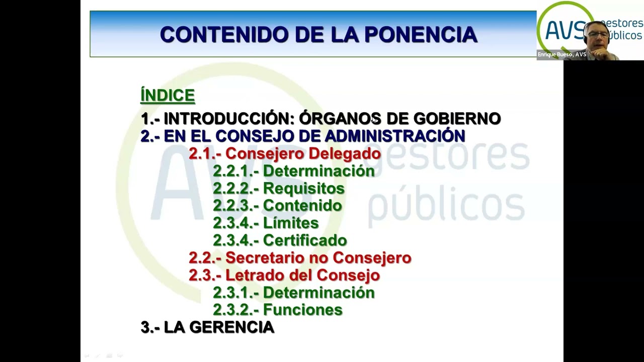 W&Eacute;BINAR GT JUR&Iacute;DICO AVS: LOS &Oacute;RGANOS DE GOBIERNO DE LOS ENTES INSTRUMENTALES P&Uacute;BLICOS, 20/09/23