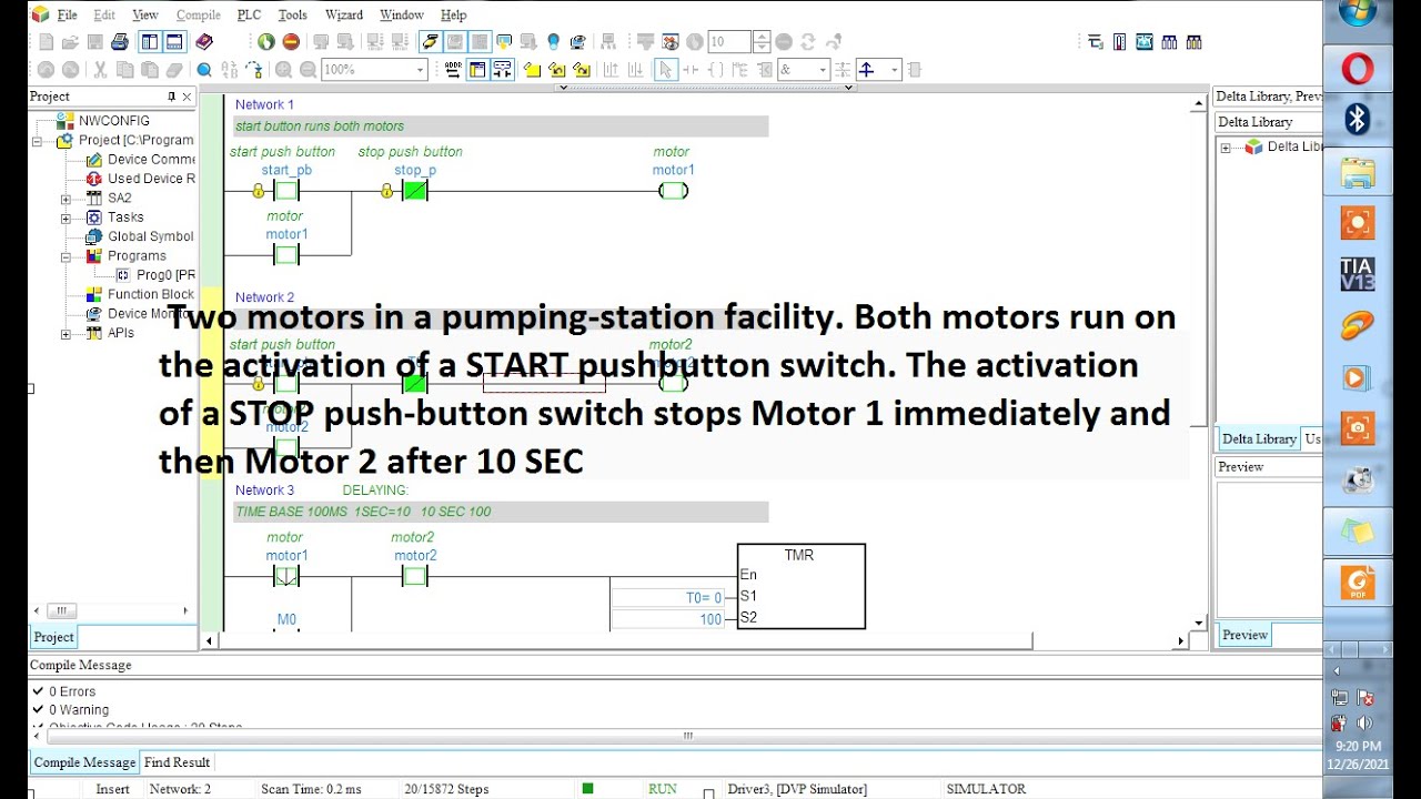 PLC PROGRAM EXAMPLES , LADDER LOGIC EXAMPLES DELTA ISPSOFT