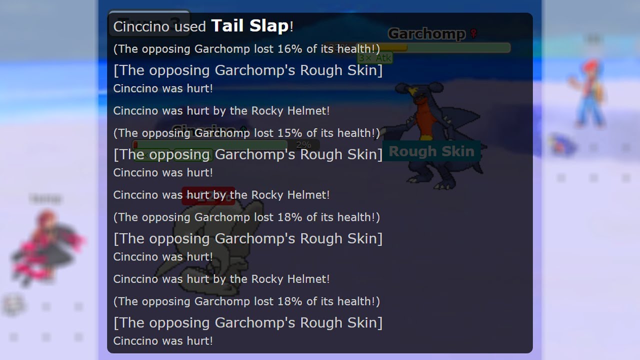 cinccino slaps garchomp but...