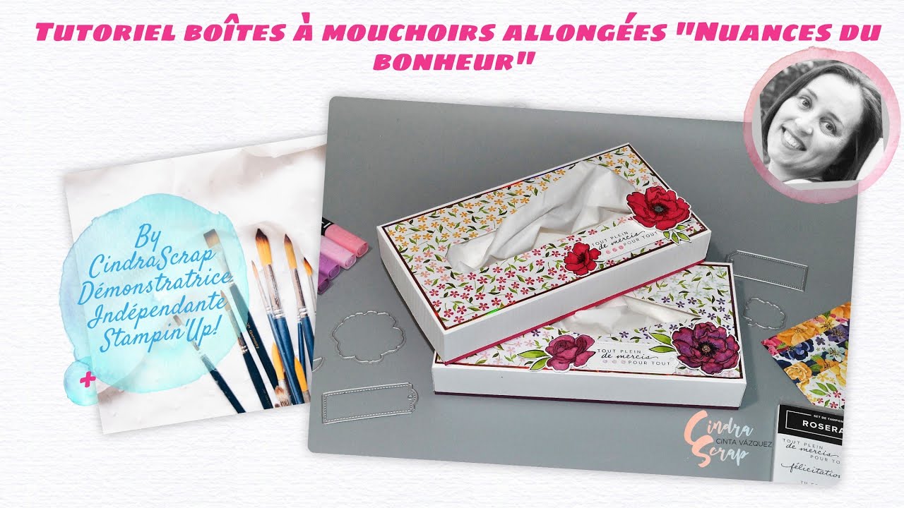 [TUTO - SCRAP] Boîte à mouchoirs allongée by CindraScrap Démo Ind. Stampin'up!