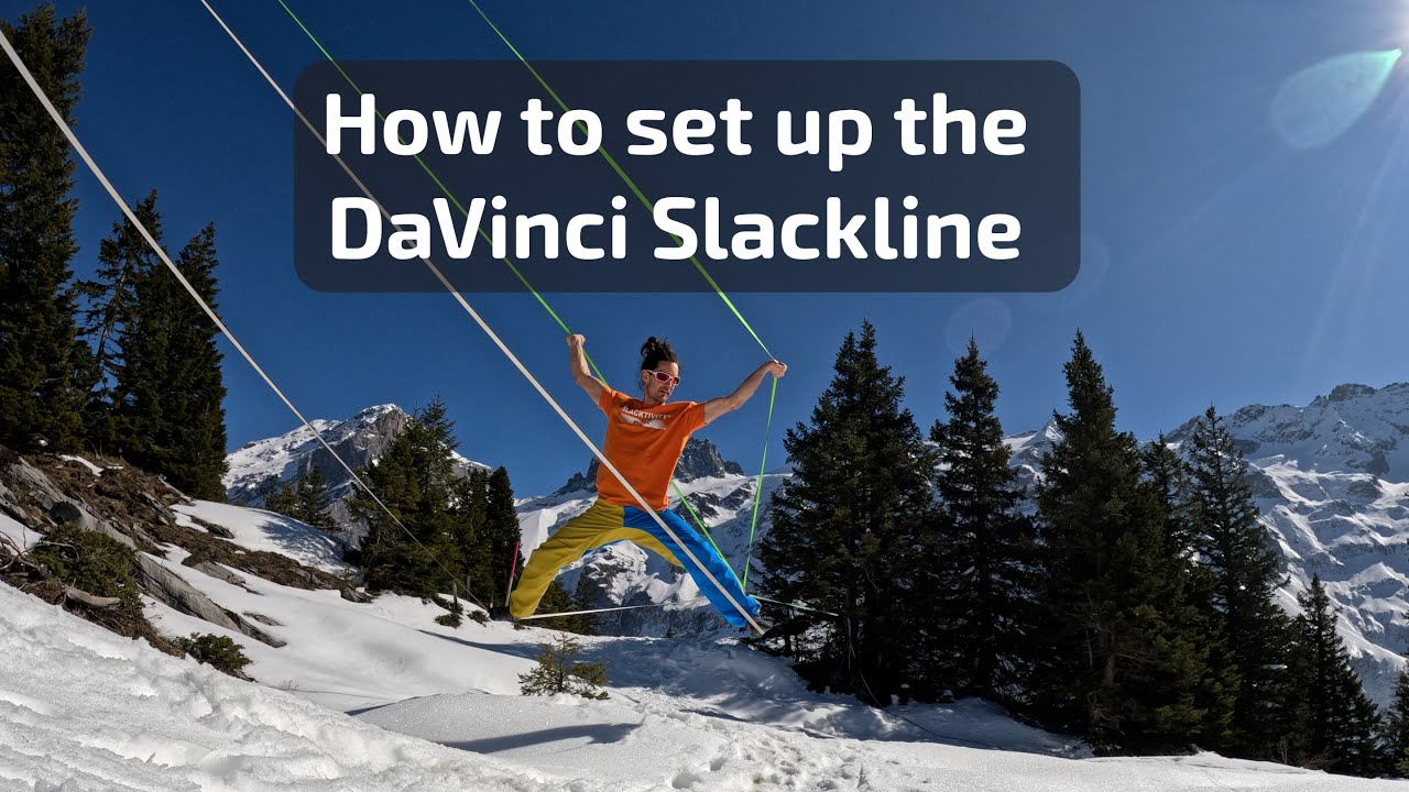 Slackline-Tutorial: How to set up a DaVinci Line