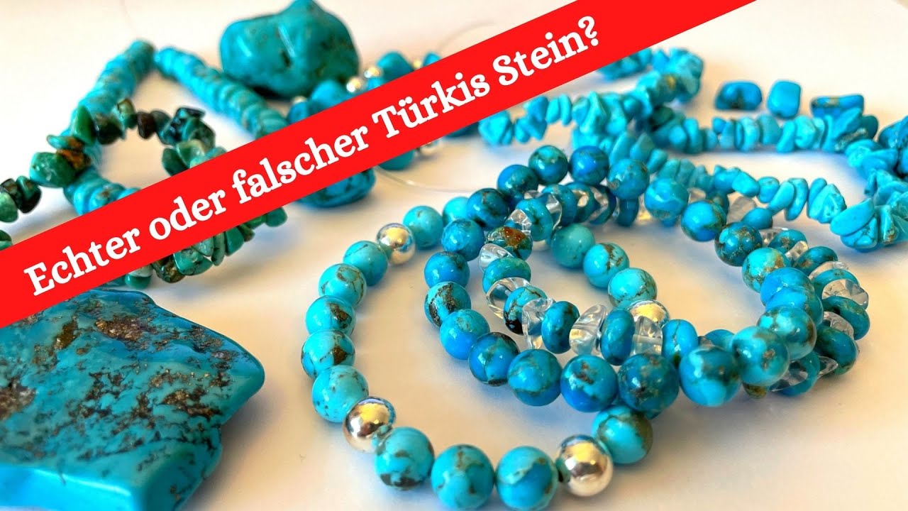 Echter oder falscher T&uuml;rkis Stein 💎 Edelsteine & Mineralien