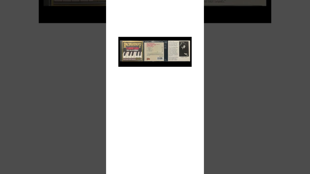 Rachmaninoff - Concierto de piano No.3 - Vladimir Viardo - Eduardo Mata - Orquesta de Dallas - 1988