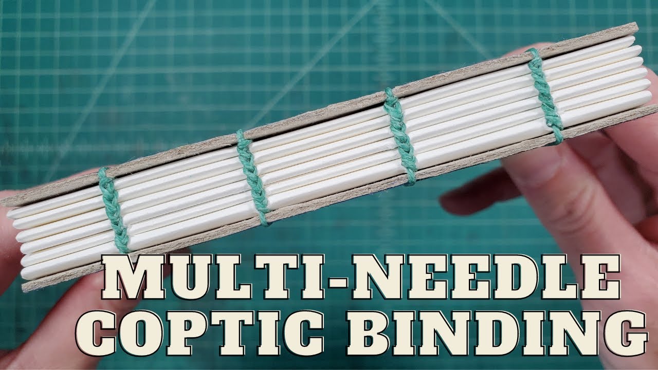 Multi-Needle Coptic Bookbinding Tutorial // How to create beautiful stitches with multiple needles