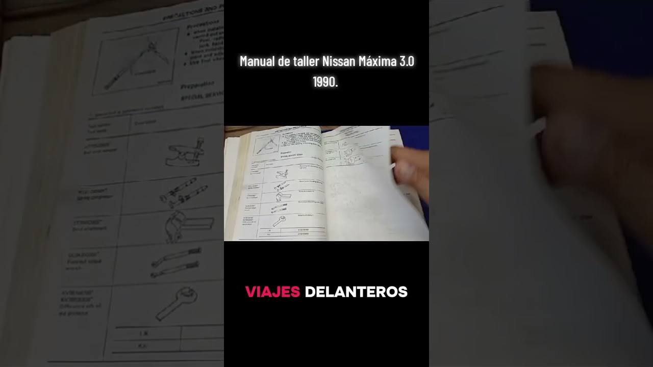 Manual de taller Nissan Máxima J30 1990. 