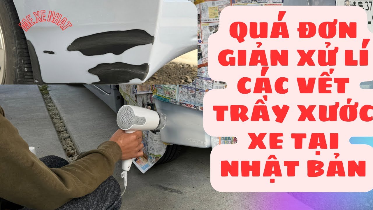 Toyota Prius - Cách sơn vá dặm khi bị trầy xước - Mê xe nhật