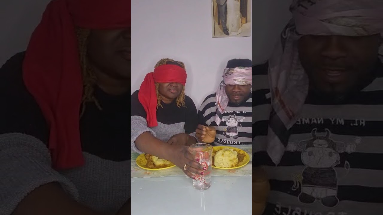 Game Challenge blanford your eyes   ogbono soup and Fufu .