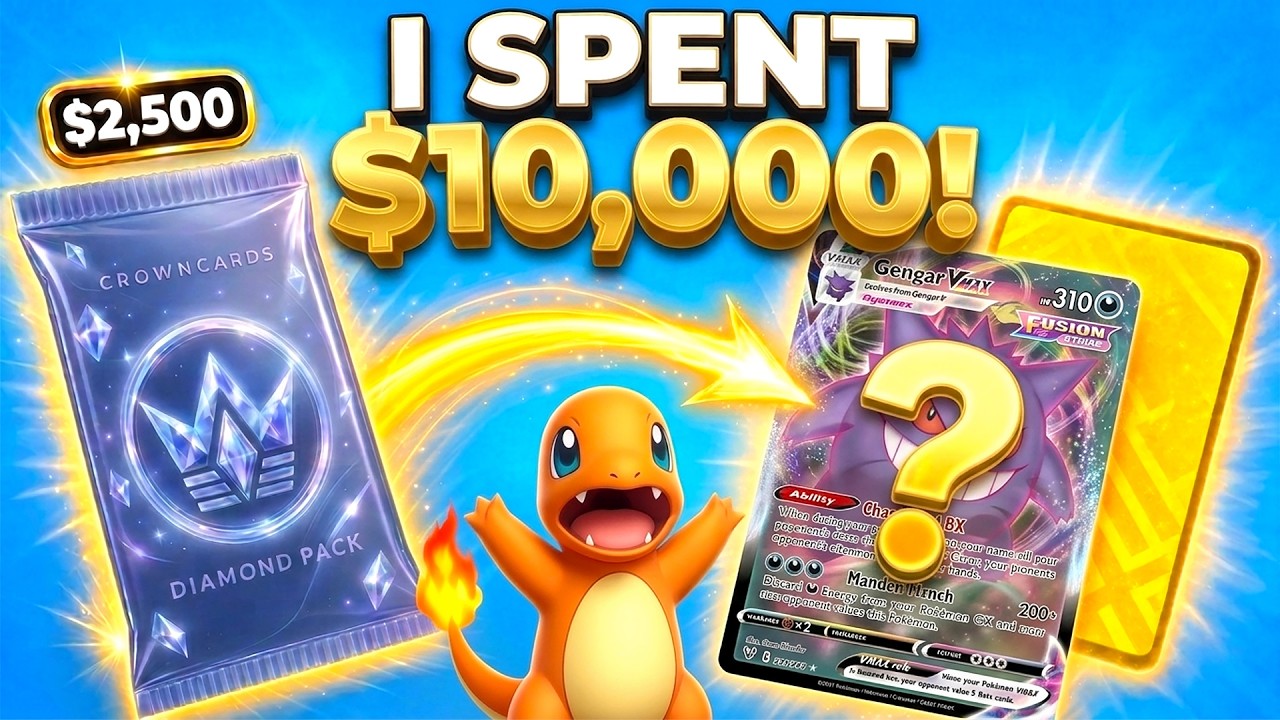 I Spent $10,000 on CrownCards DIAMOND PACKS! ($2500 Packs)