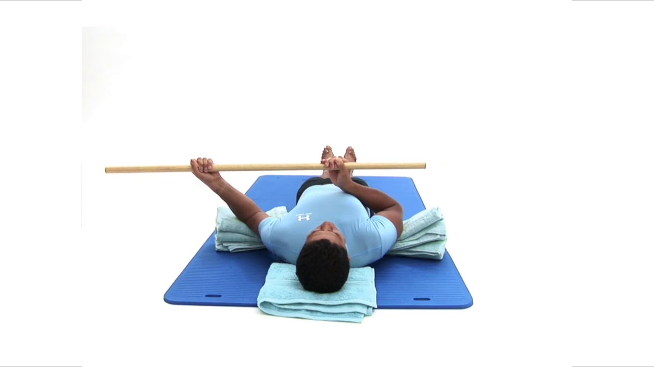 Shoulder External Rotation (dowel, lying supine)