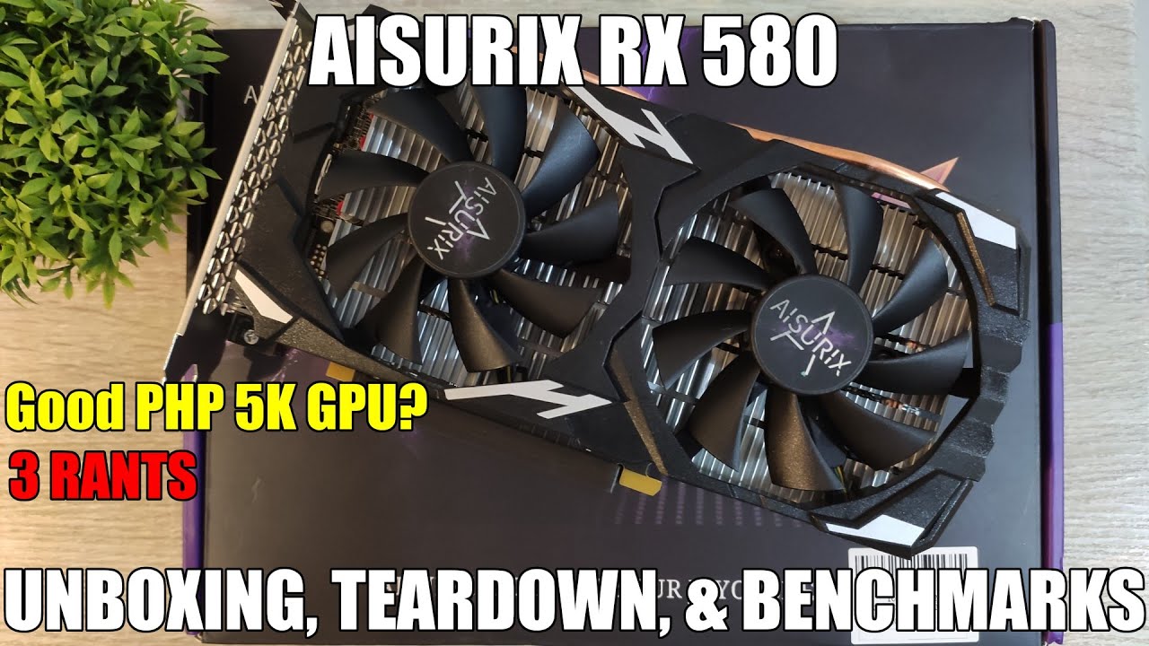 Aisurix RX 580 Unboxing, Teardown, and Benchmarks (vs  RX 6400 / GTX 1650 / GT 1030)