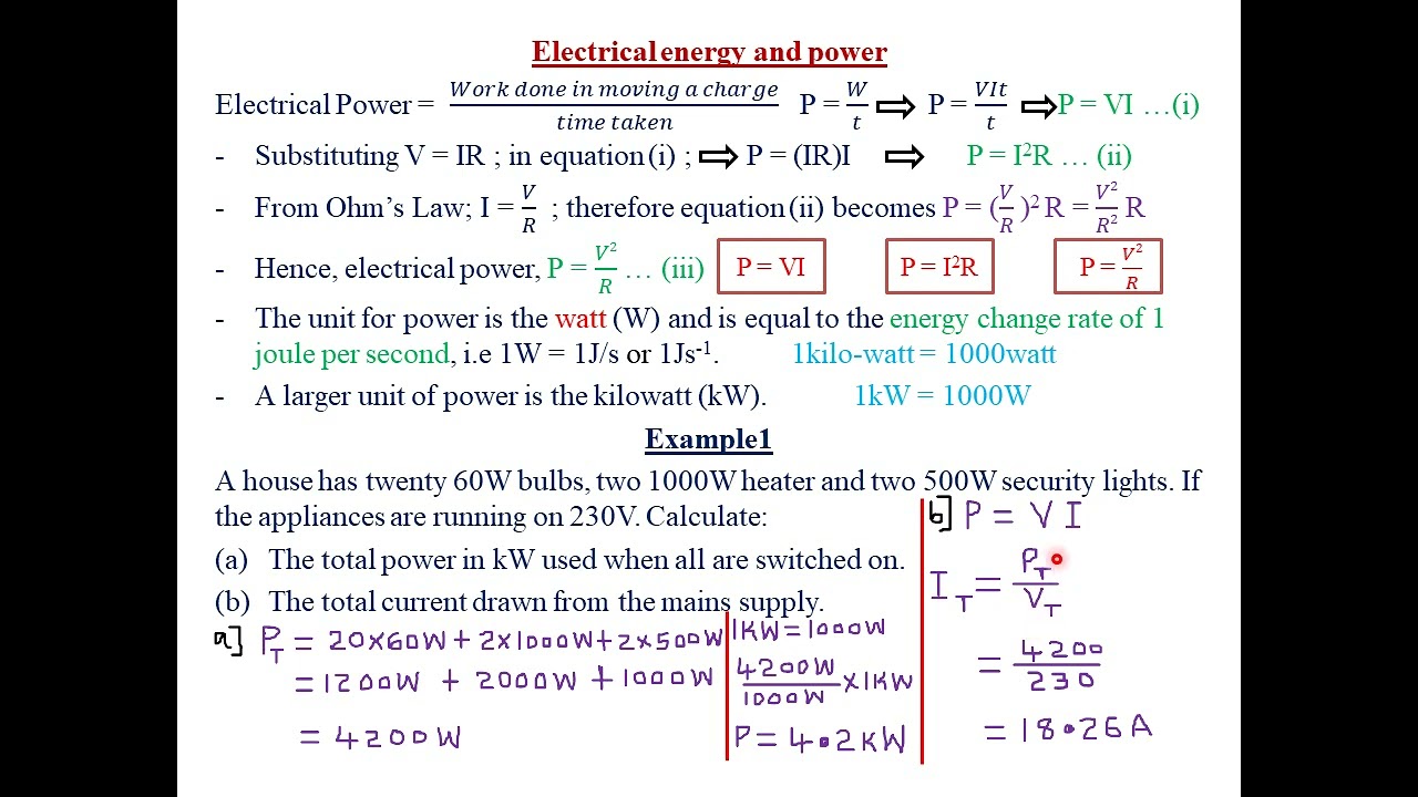 HEATING EFFECT OF ELECTRIC CURRENT: LESSON 2