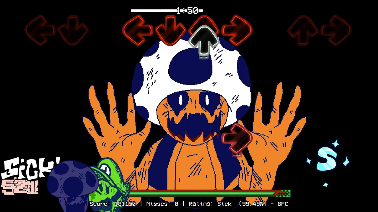 FNF - Mario's Madness V2 UST - MORTEM (FANMADE/FANCHART)
