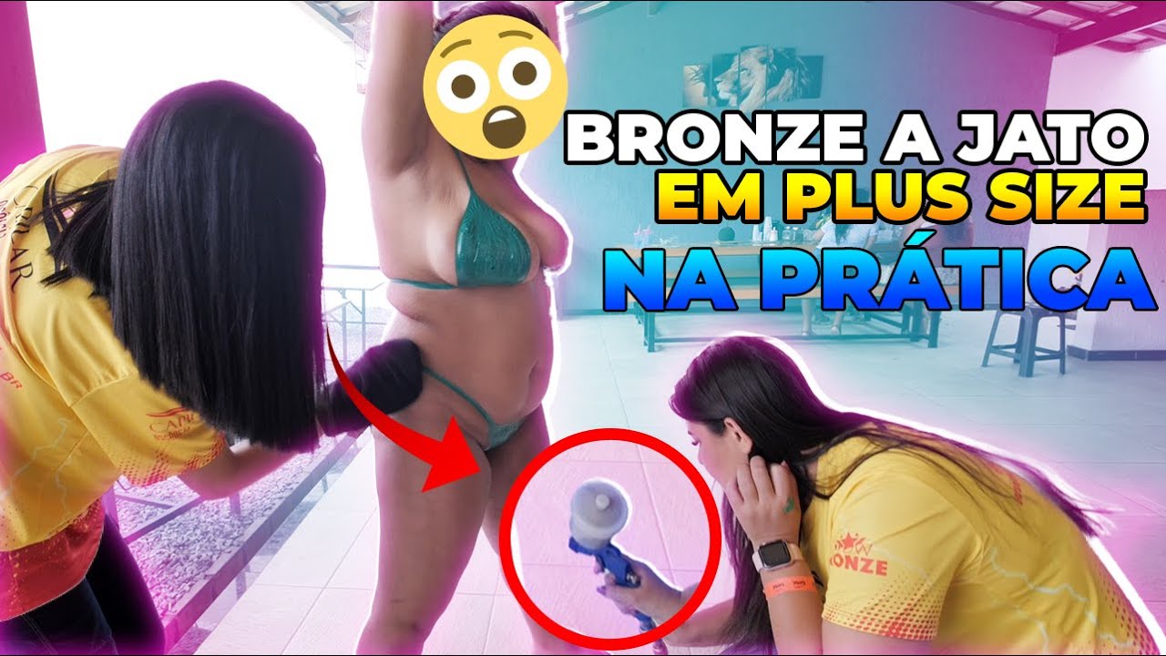 BRONZEAMENTO NA PRÁTICA EM PLUS SIZE - DIA A DIA DE UMA BRONZEADORA #VLOGGIBRONZE