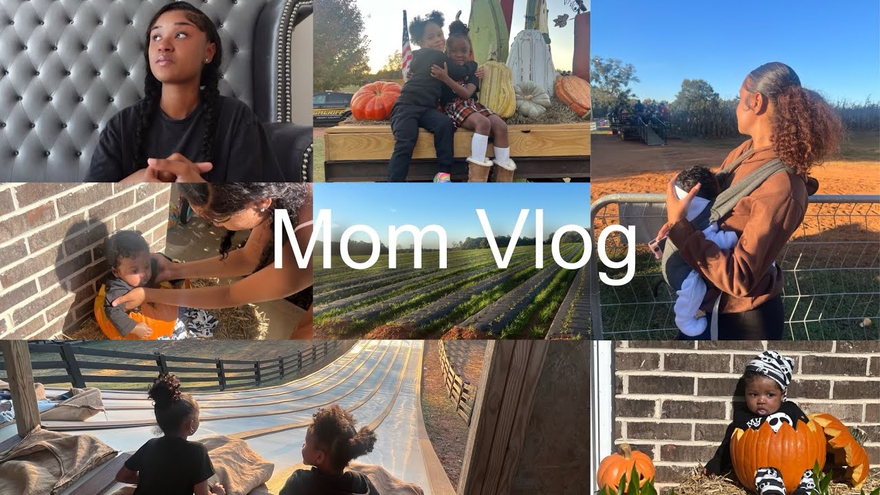 Mom Vlog | Post Partum Depression Starting to Hit + Pumpkin Patch + Coparenting + Halloween Thingsss