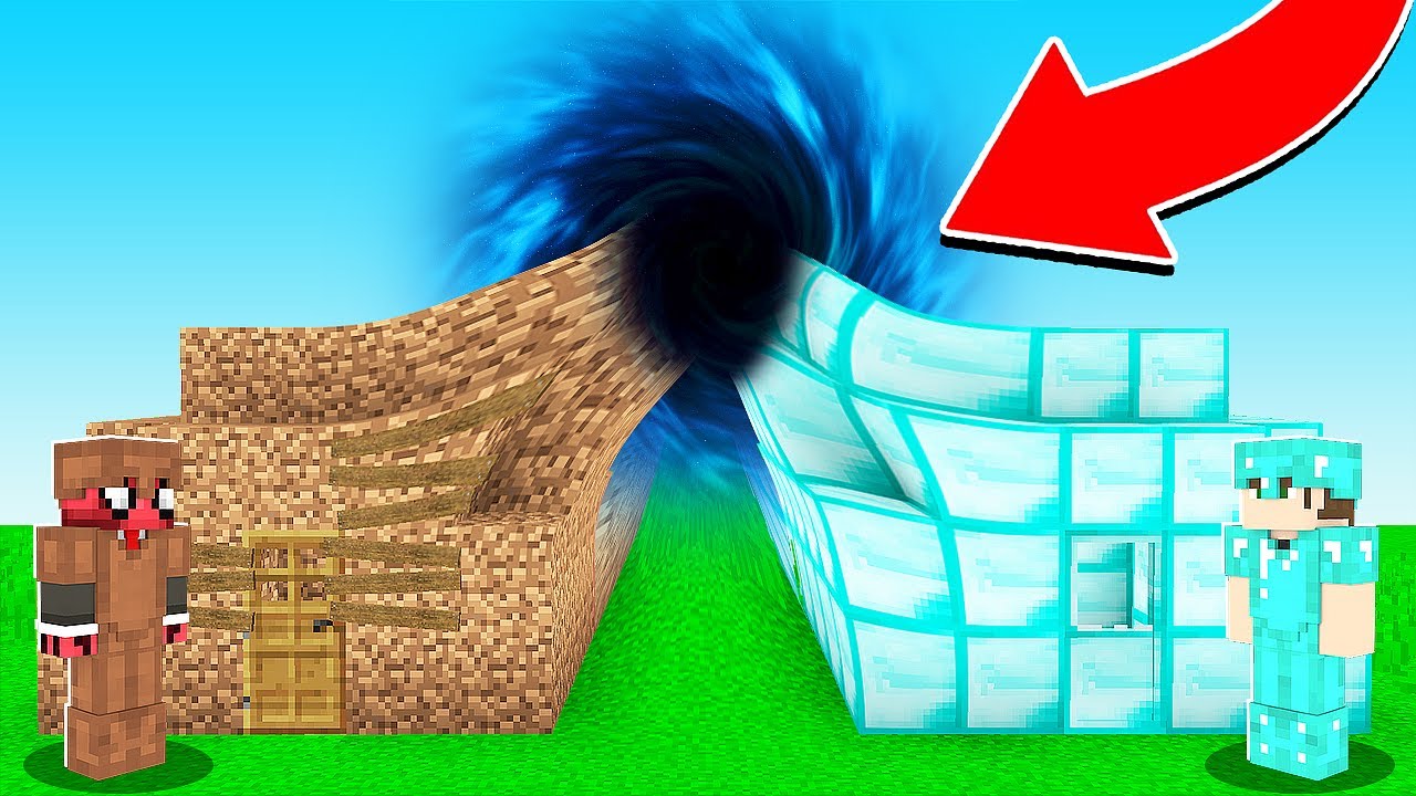 DEV KARADELİK VS EV! 🕳️ - Minecraft