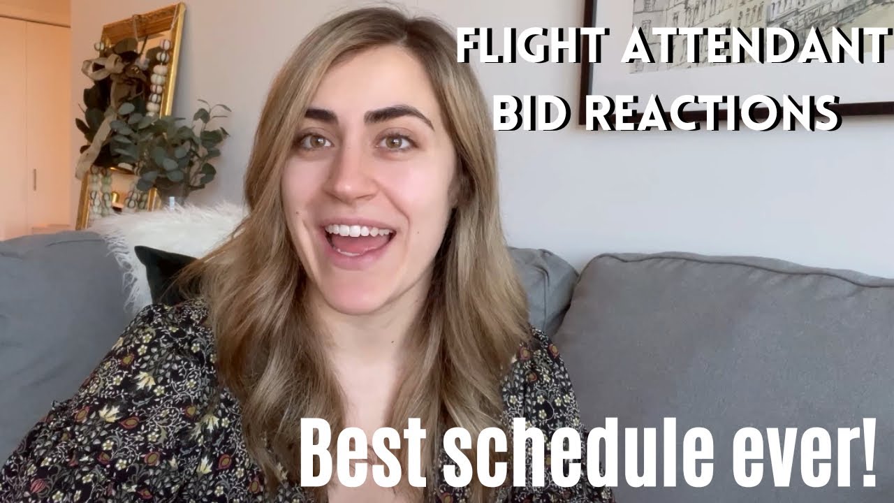 Flight attendant schedule reaction | the best schedule ever!!! |