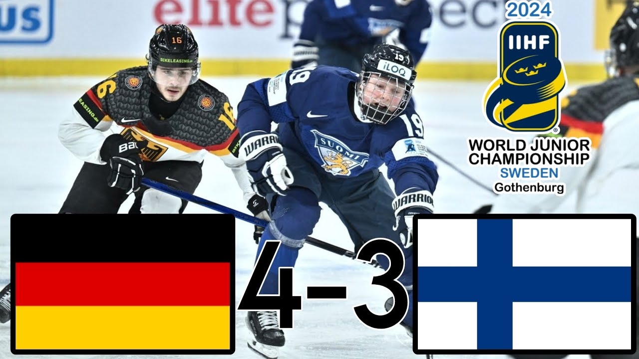 GERMANY U20 VS FINLAND U20 HIGHLIGHTS WORLD JUNIORS 2024