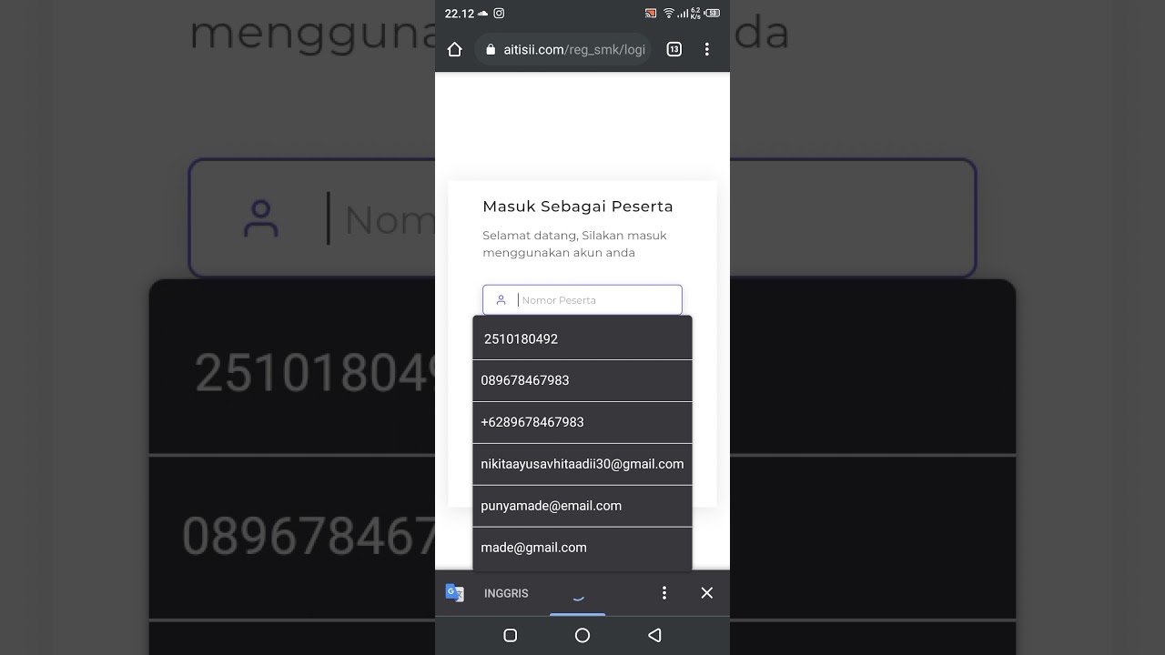Cara masuk tes viera, 27 mei 2021