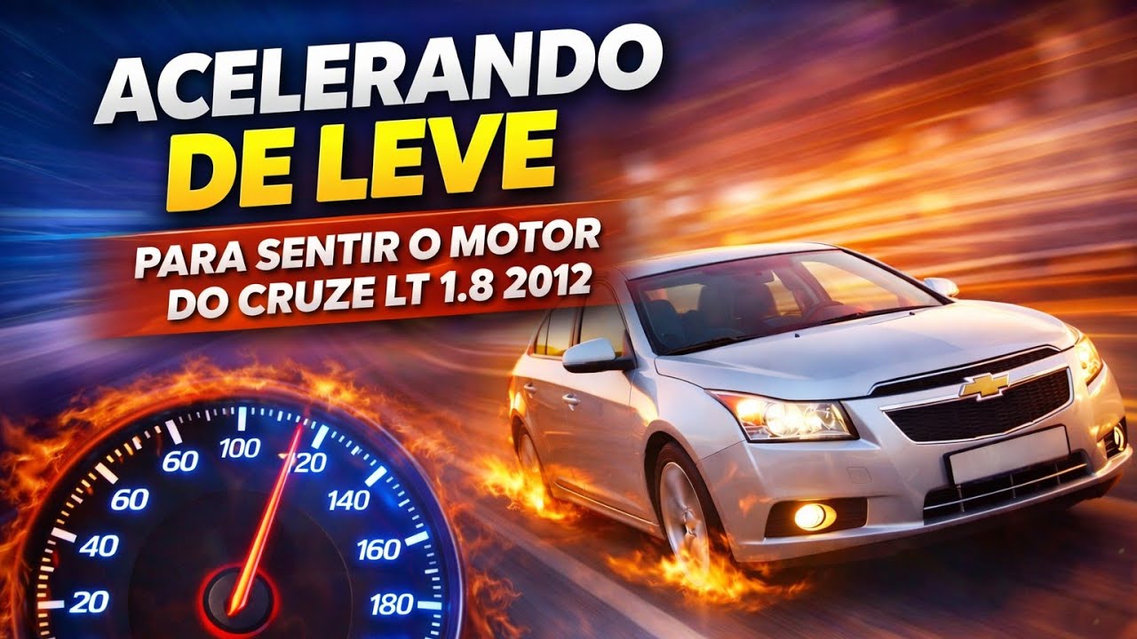 Acelerado de leve para sentir o motor do Cruze LT 1.8 2012