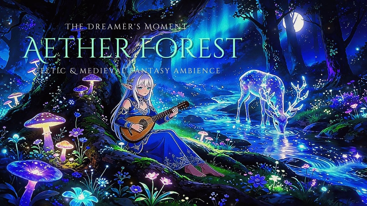 Celtic Fantasy Ambient Music 🌙 Moonlit Elven Ambience for Sleep & Study